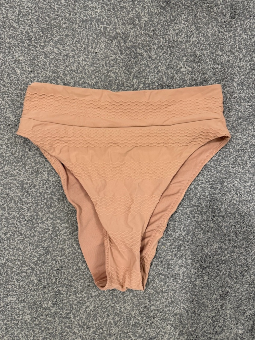 Aerie Jacquard High Cut Cheeky Bikini Bottom